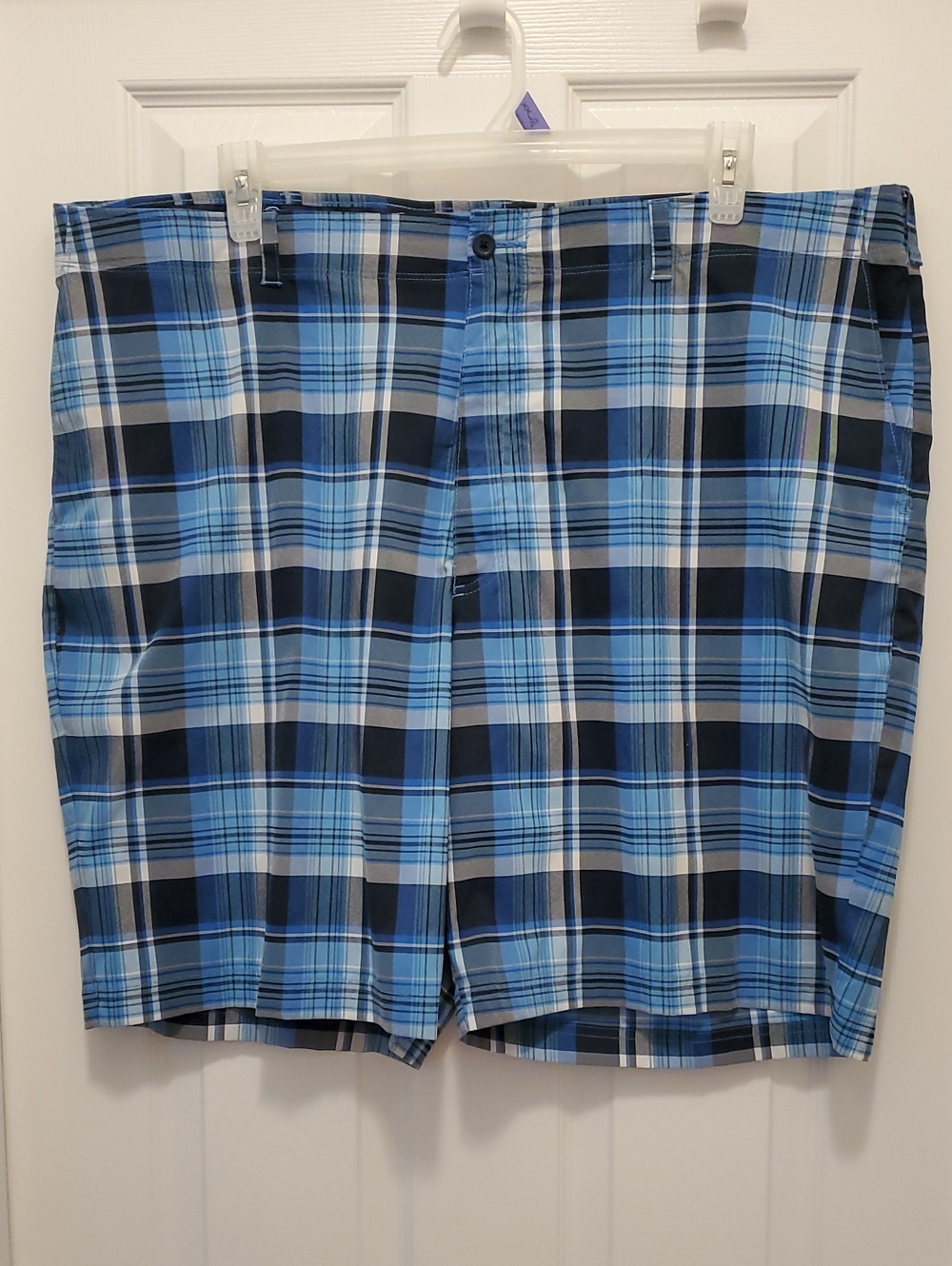 Jack Nicklaus 🌻 Men's Blue Plaid Golf Shorts 44
